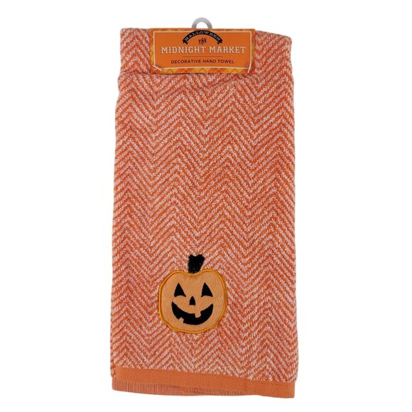 Kohl's Midnight Market Halloween Hand & Kitchen Towels Lot of 5 Towels NEW - Picture 10 of 11